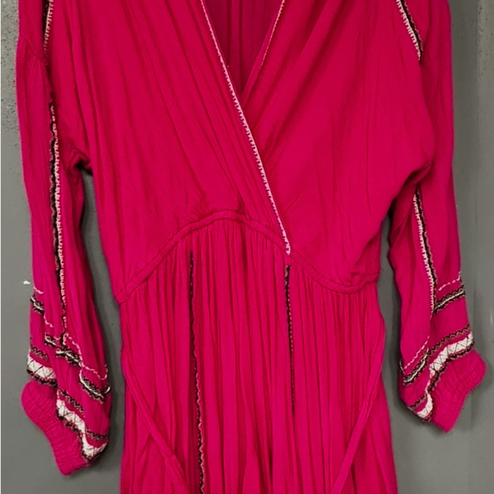 Free People Pink Midi Dress